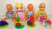 Funny Baby Dolls Feeding Time and Diaper Change Play Video for Kids