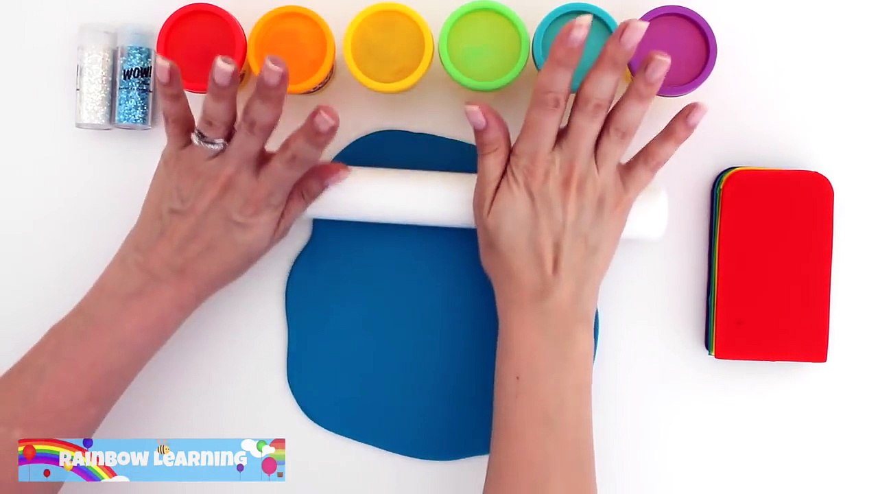 Play Doh Frozen! Make Rainbow Glitter Ice Cream & Elsa Dress with Play Dough Clay * RainbowLearning