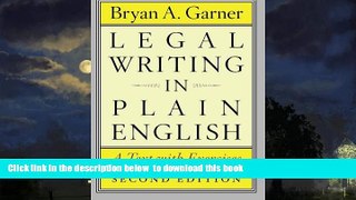 Buy NOW Bryan A. Garner Legal Writing in Plain English, Second Edition: A Text with Exercises