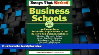 Price Essays That Worked for Business Schools: 40 Essays from Successful Applications to the