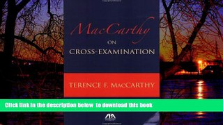 Buy NOW Terence MacCarthy MacCarthy on Cross Examination Audiobook Download