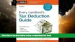 Buy Stephen Fishman J.D. Every Landlord s Tax Deduction Guide Audiobook Download