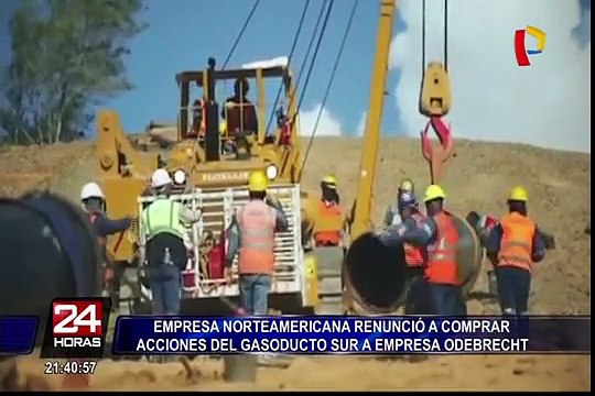 Empresa norteamericana renunció a comprar acciones de Gasoducto del Sur a Odebrecht