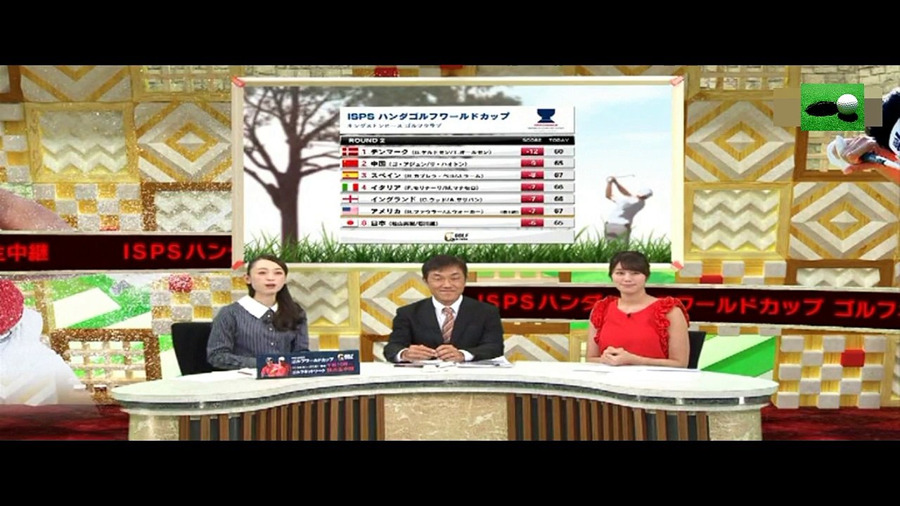 松山英樹・石川遼_日本代表応援！ゴルフＷ杯２日目ダイジェスト