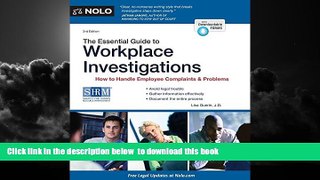 Best Price Lisa Guerin The Essential Guide to Workplace Investigations: How to Handle Employee