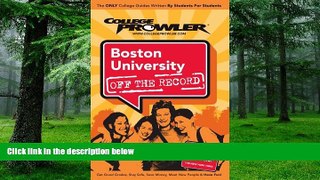 Online Caren Walker Boston University: Off the Record - College Prowler (College Prowler: Boston