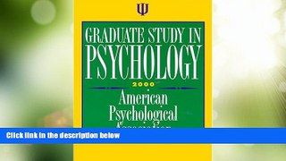 Best Price Graduate Study in Psychology 2000 American Psychological Association For Kindle