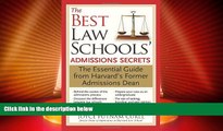 Price The Best Law Schools  Admissions Secrets: The Essential Guide from Harvard s Former