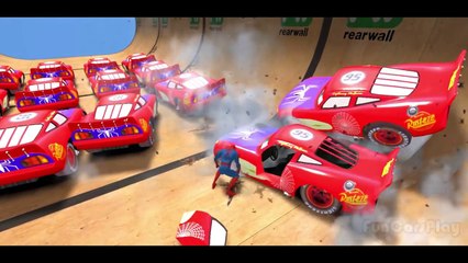 Spiderman Wheels On The Bus Colors Spider McQueen Cars w/ Children Nursery Rhyme with Action