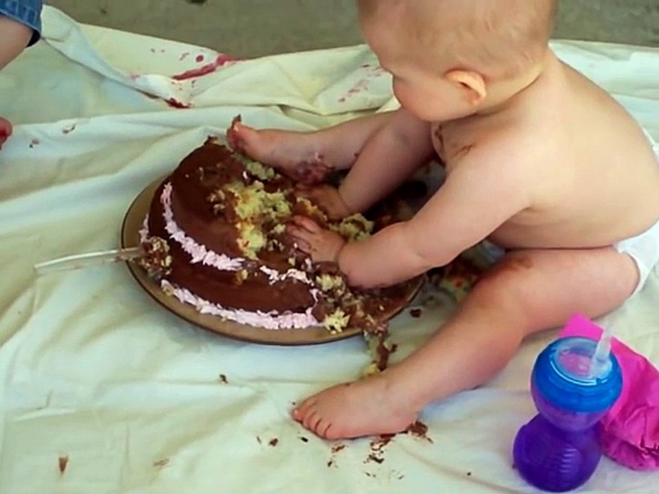 First Birthday Cake - Funny Baby