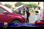 Delincuentes roban más de 130 mil soles a empresario en Surco