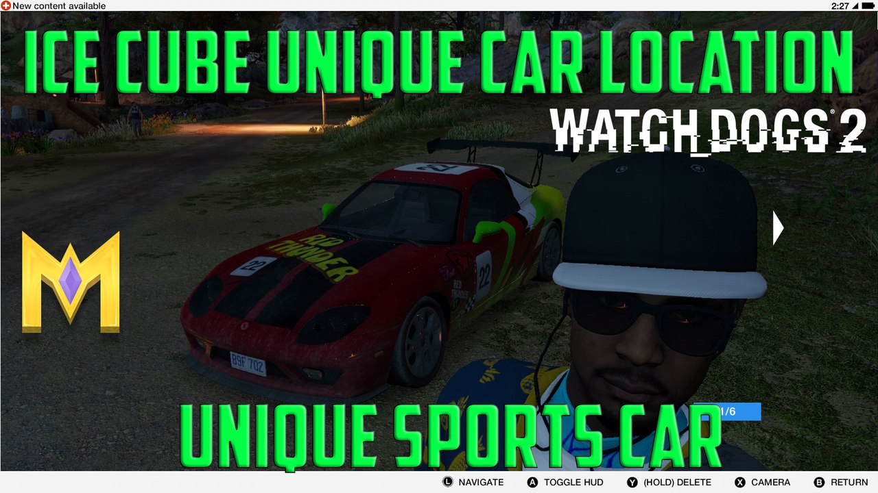 Watch Dogs 2 HIDDEN Vehicle Location - "Ice Cube Unique Car" - How to Find The Ice Cube UNIQUE Car
