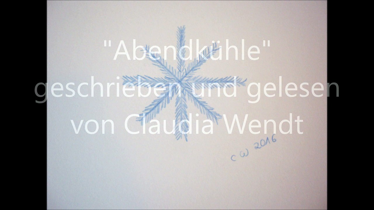 Claudia Wendt - Abendkühle - Gedicht