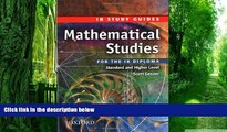 Pre Order Mathematical Studies for the IB Diploma: Study Guide (International Baccalaureate)