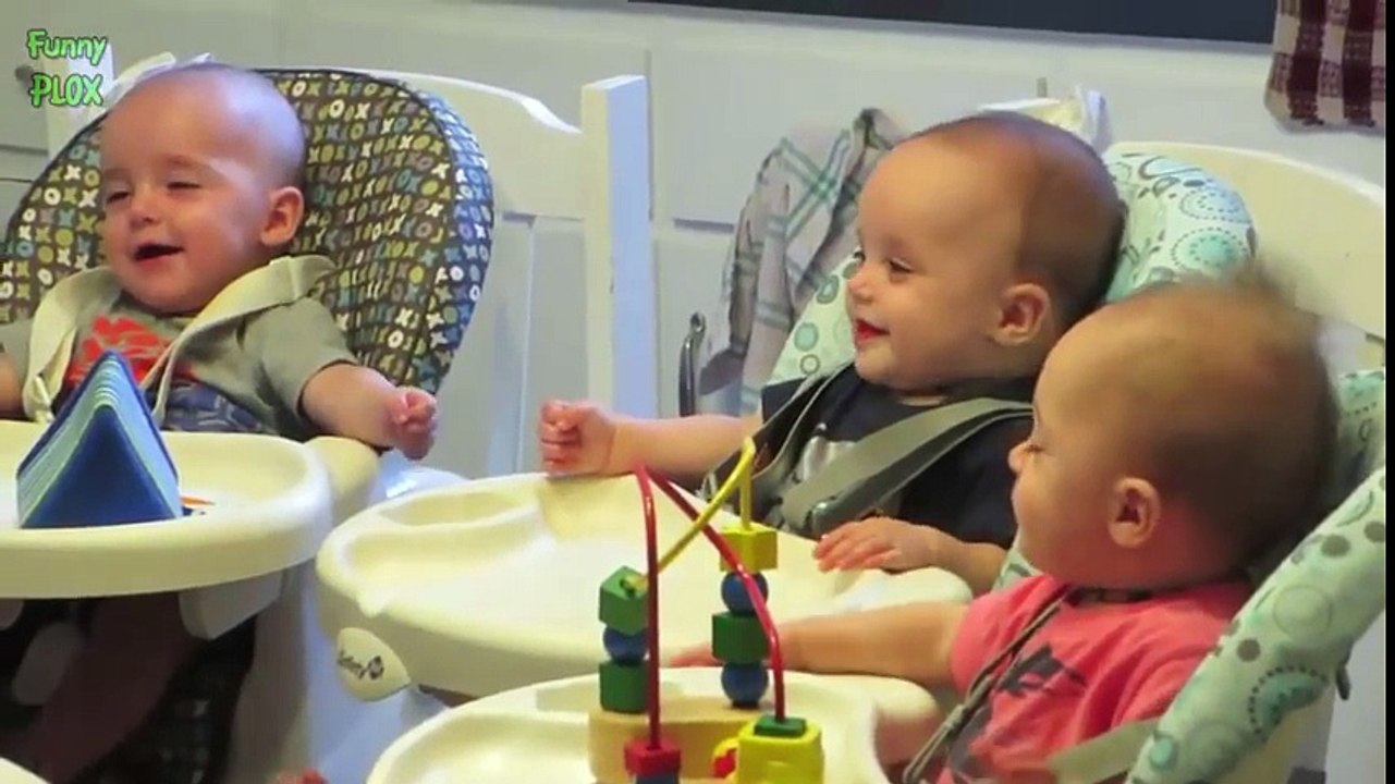 Funny Triplet Babies Laughing Compilation 2016