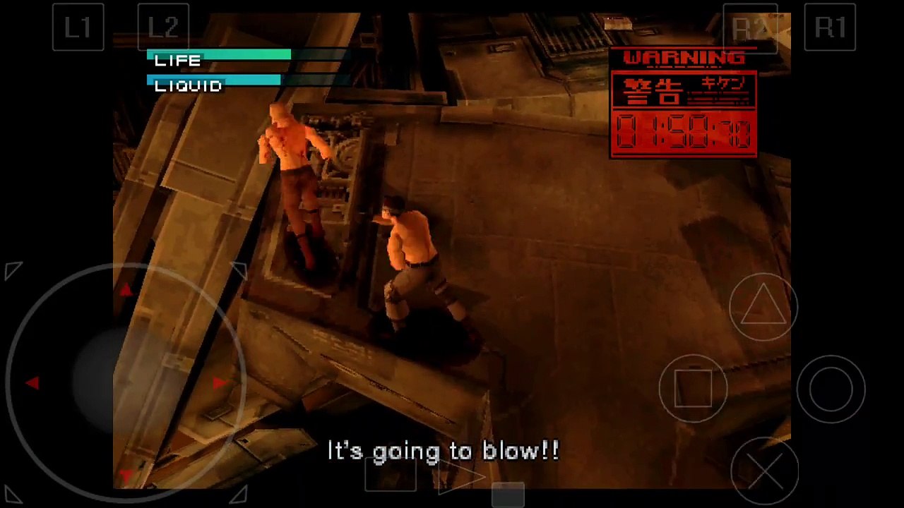 Liquid snake vs solid snake gameplay