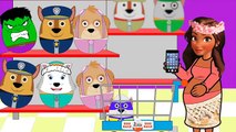 Kids Surprise Eggs 2016 Mohana Shopping Market Paw Patrol Rubble Chase Skye Rocky Funny Best Video