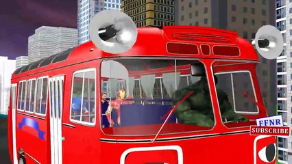 Hulk Ironman captain America Wheels on the bus Go round and Round Rhymes for Kids