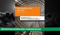 Best Price Clare Firth Foundations for the LPC 2016-2017 (Blackstone Legal Practice Course Guide)