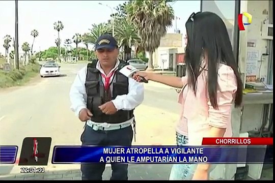 Chorrillos: vigilante queda grave tras ser arrollado por vehículo