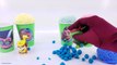 Learn Colors! Play-Doh Dippin Dots Surprise Eggs Clay Foam Snow Cone Cups Teen Titans PJ Masks!