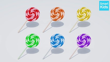 Learn Colors - Lollipop - Coloring - Toddler Learning Video SmartKids