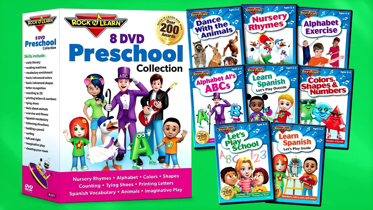 Rock ‘N Learn 8 DVD Preschool Collection – Видео Dailymotion