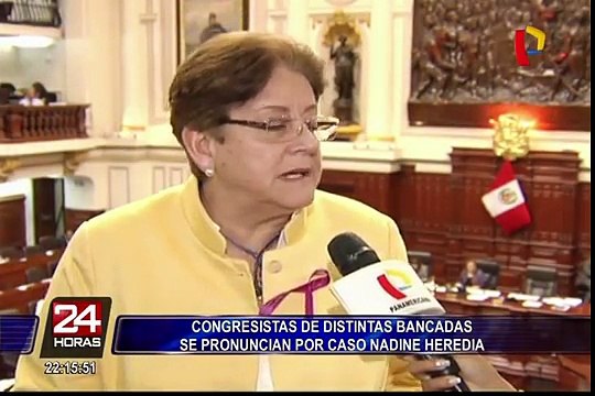 Congresistas se pronunciaron por situación de Nadine Heredia