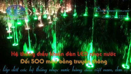 Điều khiển đèn LED nhạc nước, đổi 500 màu bằng truyền thông