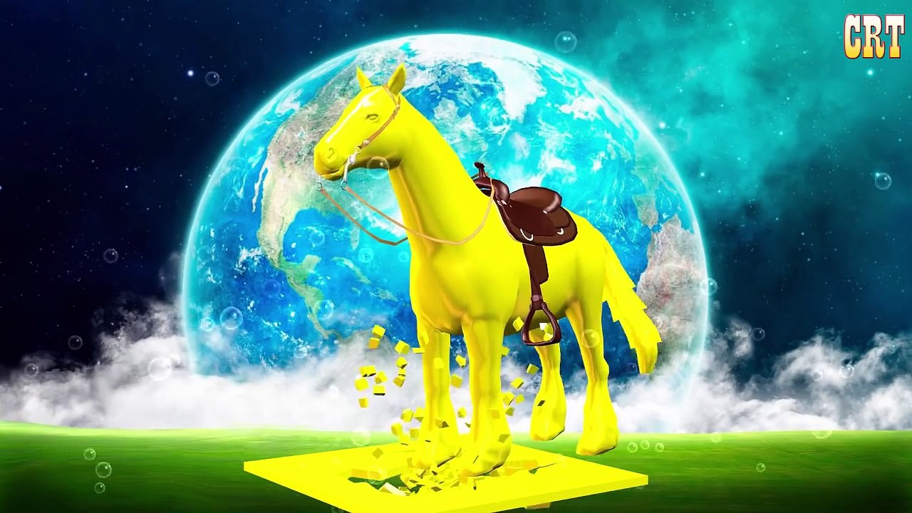 #Horse Colourfull Colour Song || #Learn Nursery Collection For #Cartoon Kids Rhymes Compilation