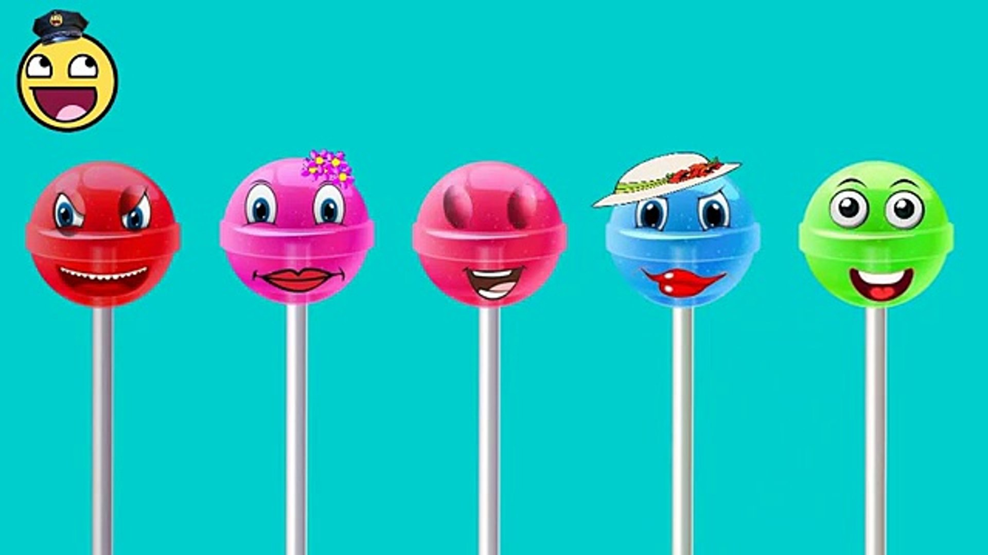 Songs for Kids | 2D Lollipop Finger Family | Finger Family Poem
