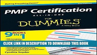 [PDF Kindle] PMP Certification All-in-One For Dummies Full Book