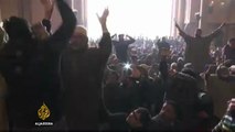 Protesters and police clash in Kashmir