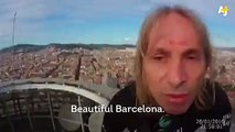 Lo Spiderman francese si arrampica sulla Torre Agbar a Barcellona. Senza protezioni!
