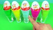 Learn Colors Kinder Joy Waffle Ice Cream Cone Surprise Eggs Toys Ice Age Collision Course Edition