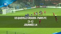 J14 : US Quevilly-Rouen - Paris FC (1-1), le résumé
