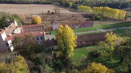 Un drone capte de superbes images de la Garonne en automne