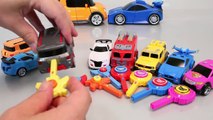 Toy Shooting Car Tayo the Little Bus Garage Toy Surprise Eggs Learn Colors