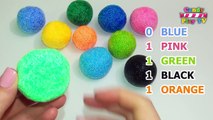 Learn Colours with Squishy Glitter Foam | Childrens Educational Video | Learn Colors Teach Colours