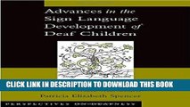 [READ] Mobi Advances in the Sign Language Development of Deaf Children (Perspectives on Deafness)