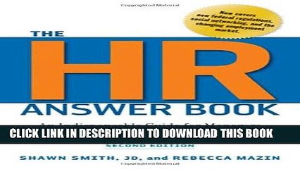 MOBI DOWNLOAD The HR Answer Book: An Indispensable Guide for Managers and Human Resources