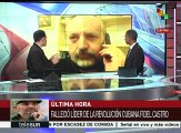 Luis Hernández: con Fidel se fue el último estadista del siglo XX