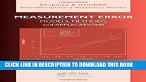 [READ] Kindle Measurement Error: Models, Methods, and Applications (Chapman   Hall/CRC