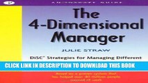 MOBI DOWNLOAD The 4 Dimensional Manager: DiSC Strategies for Managing Different People in the Best