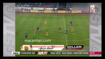 [HD] 31.01.2001 - 2000-2001 Turkish Cup Quarter Final Trabzonspor 1-4 Galatasaray (Only Ümit Davala's Goal)