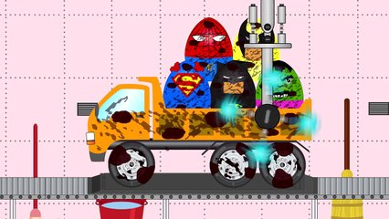 Kids Ambulance Helicopter Saves Surprise Eggs - Batman Superman And Others - Video For Children