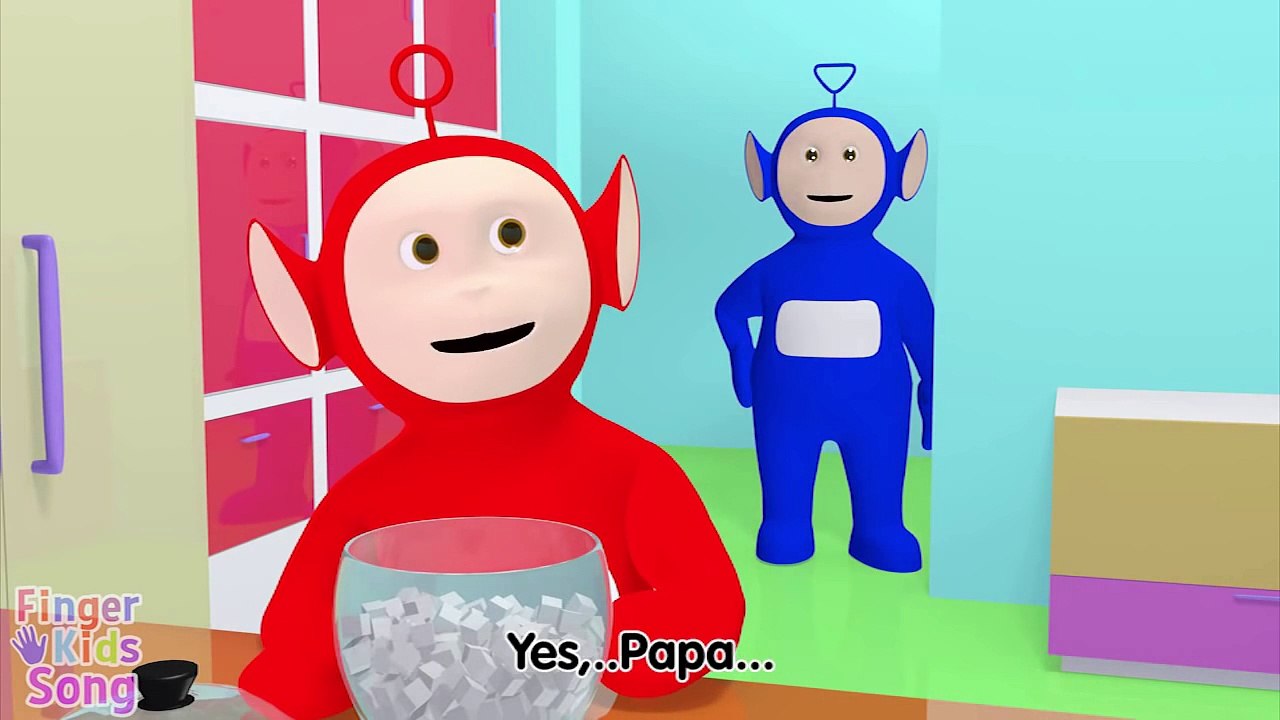3D Johnny Johnny Yes Papa (TELETUBBIES Version) Nursery Rhyme for children