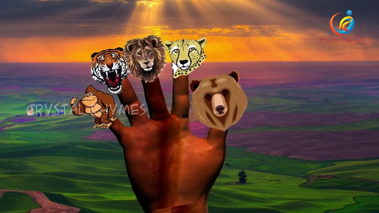 Animals Finger Family Nursery rhymes | Animals Train Accident | Rhymes Collection