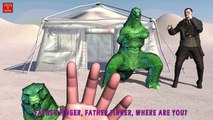 GODZILLA VS HITLER Finger Family | Nursery Rhymes for Children | 3D Animation