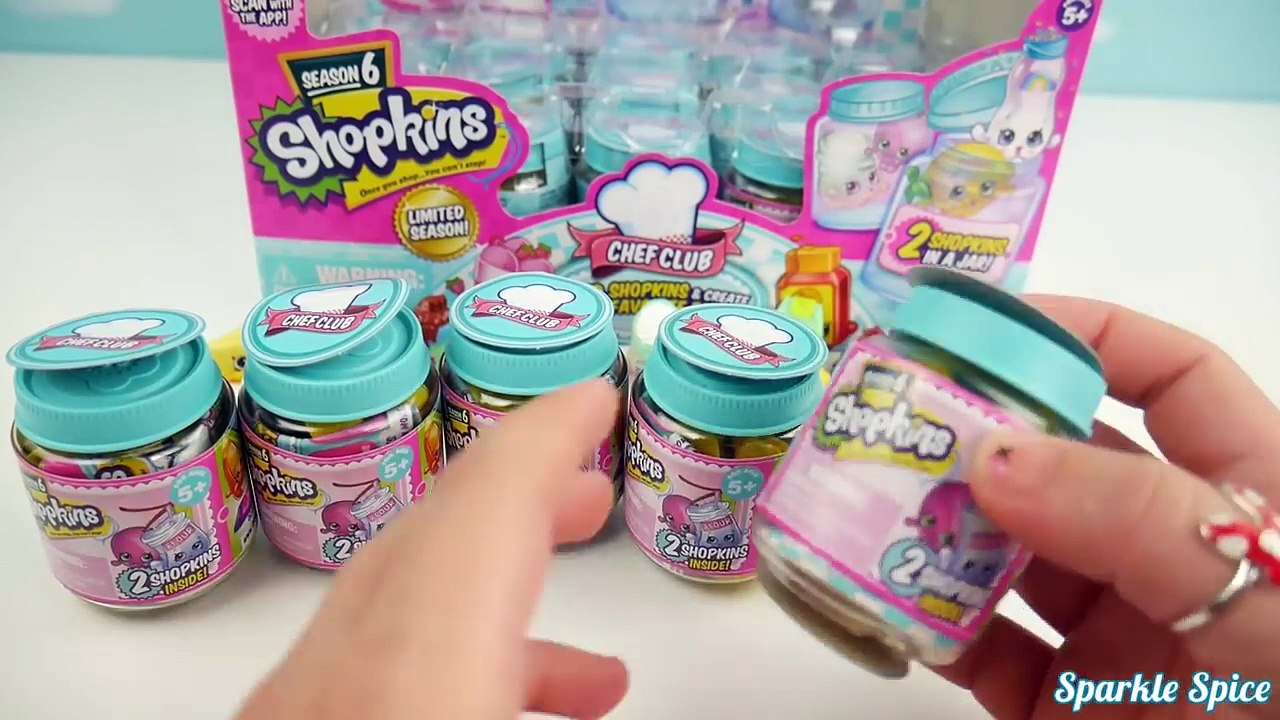 Shopkins Season 6 Limited Edition Hunt Color Change Dazzling Glitter Shopkins Chef Club Recipes Jars